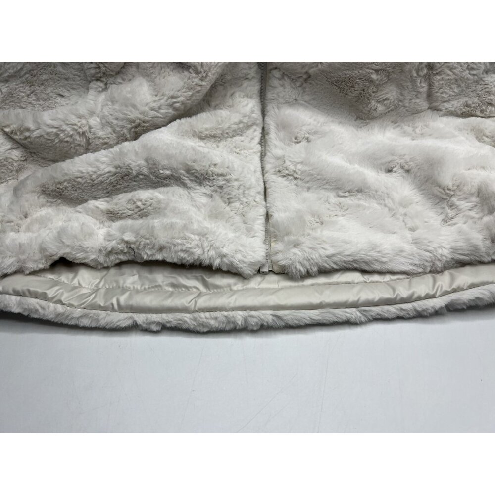 Nicole Miller Women's Original Reversible Quilted Faux Fur Vest (Ivory, XXLarge) - Picture 4 of 4